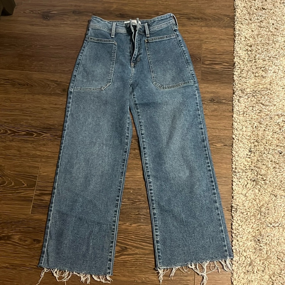 Just Black Denim size 26 patch pocket jeans